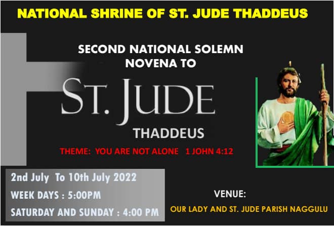 SECOND ANNUAL SOLEMN NOVENA TO ST JUDE THADDEUS